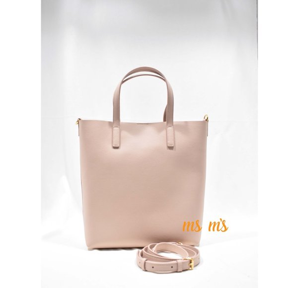 NWT SAINT LAURENT YSL Light pink Leather Tote - Picture 3 of 8